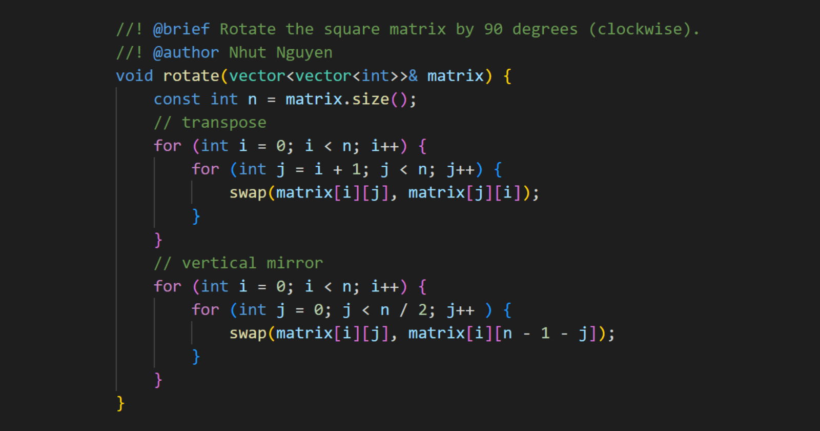 48. Rotate Image